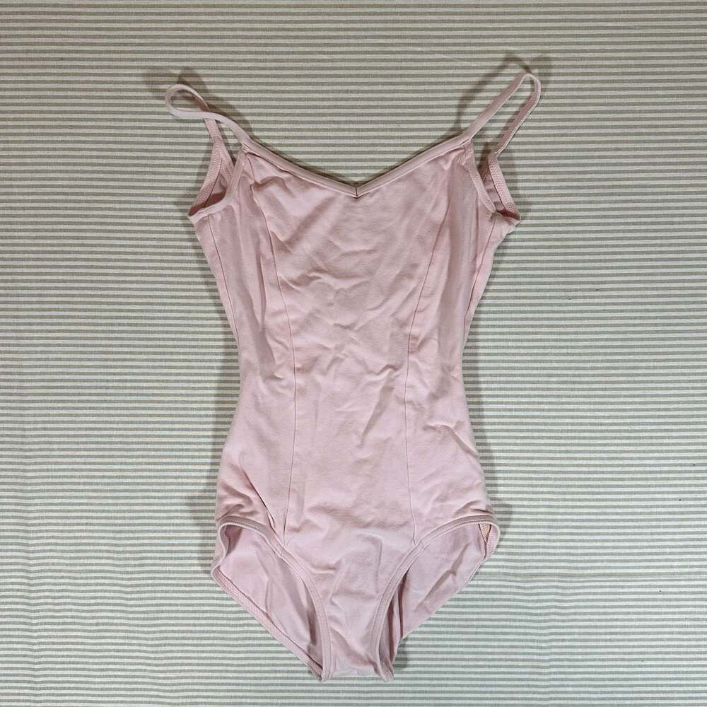 Capezio Pink Spaghetti Strap Camisole Ballet Leotard Size S